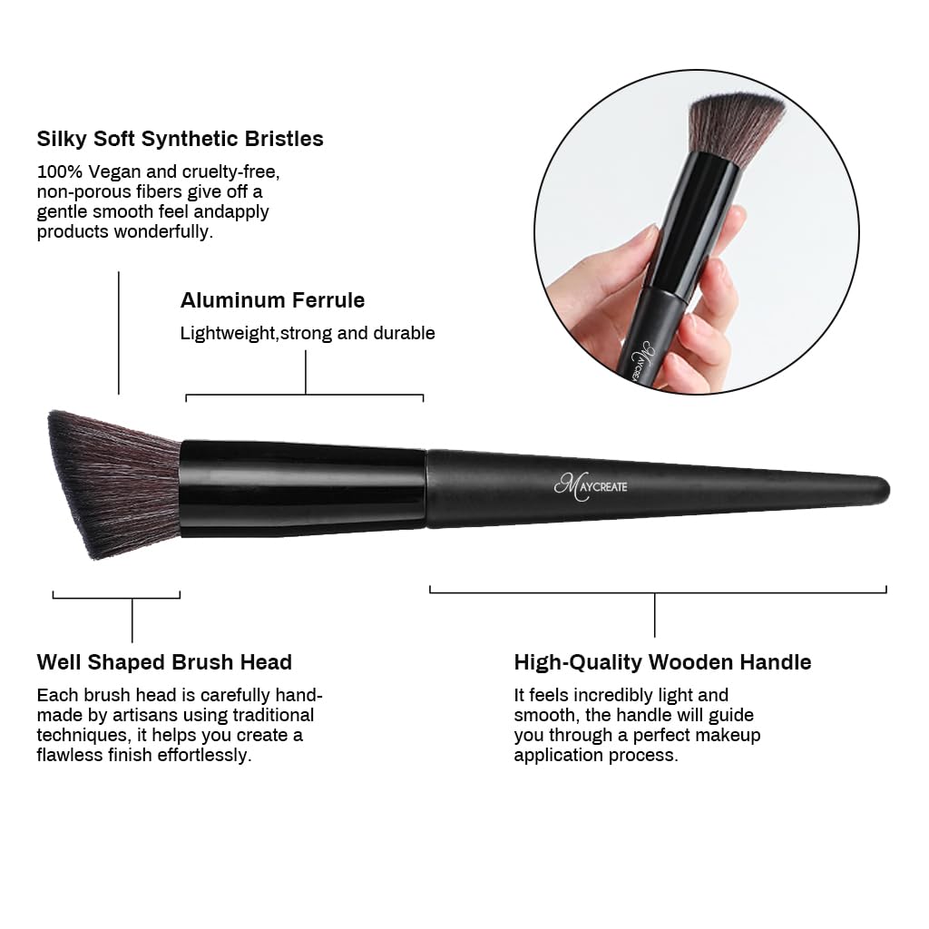 MAYCREATE Makeup Brush Set 18pcs Premium Synthetic Makeup Brushes Set Makeup Tools Full Set Makeup Brush for Beginners Makeup Artists Makeup Brush Set MAYCREATE Makeup Brush Set 18pcs Premium Synthetic Makeup Brushes Set Makeup Tools Full Set Makeup Brush for Beginners Makeup Artists Makeup Brush Set